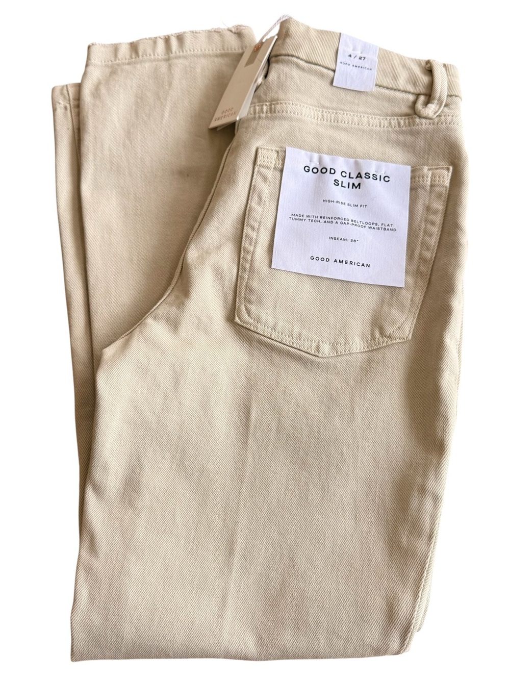 Good American Good Classic Slim Straight NWT 4/27
